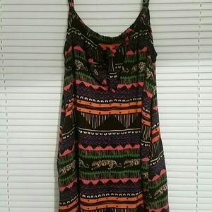 DIVIDED H & M  AZTEC PRINT DRESS